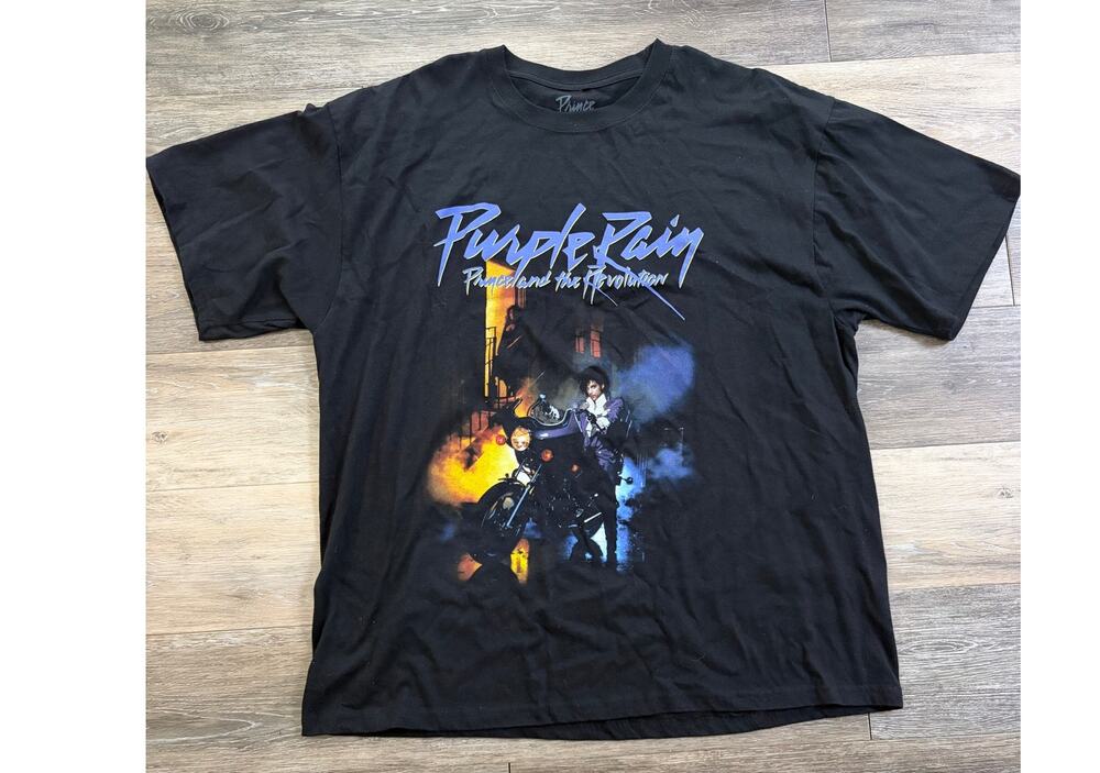 Prince Purple Rain Graphic T-Shirt Black Concert Tee Men’s XL